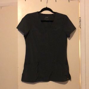 HeartSoul charcoal scrub top EUC